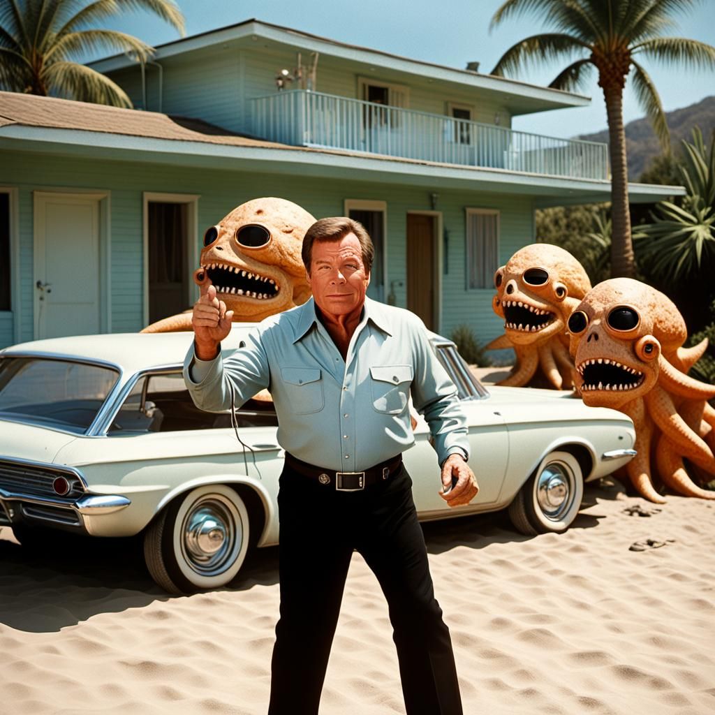 Surreal Mashup: Mobsters, Tropics, and Cyberpunk