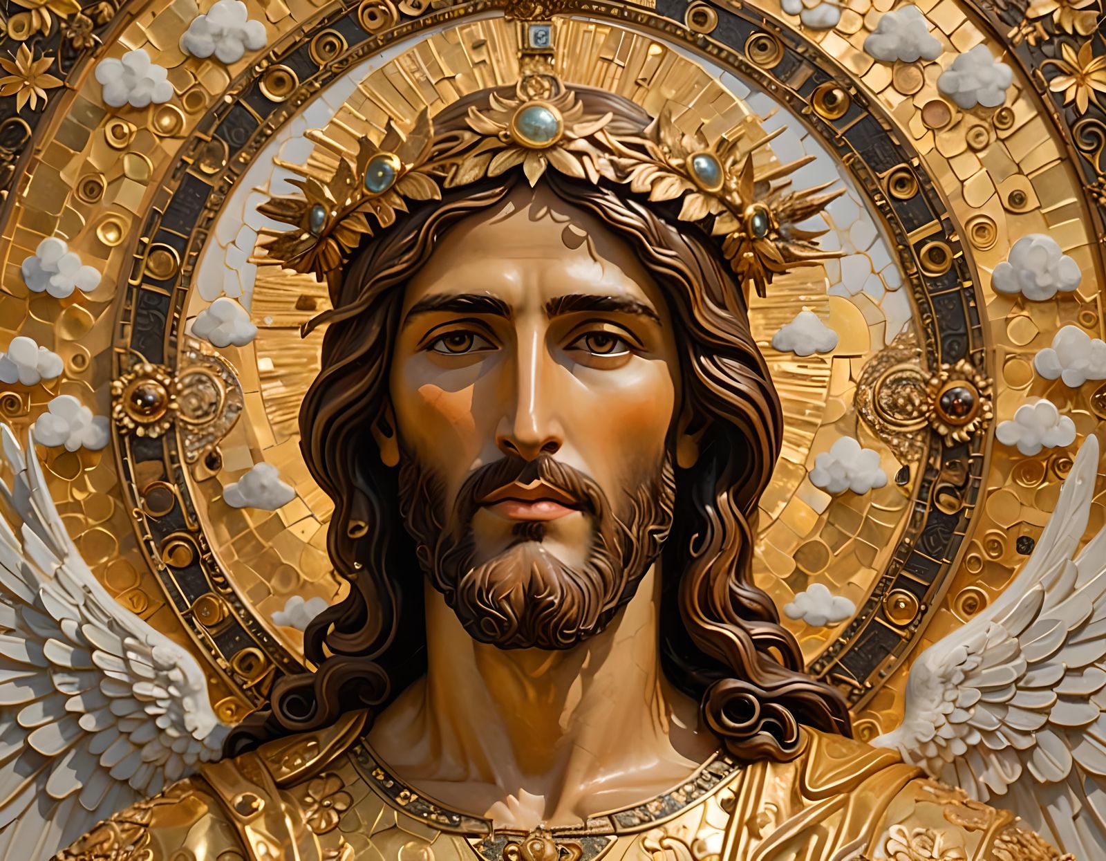 Surreal Divine Ascension in Impasto Masterpiece Style