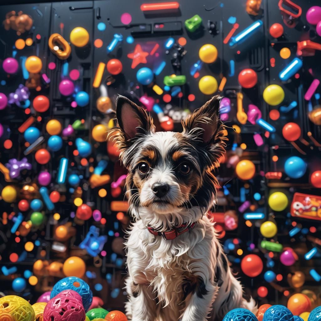 Pet Store Billboard Advertisement in Photorealistic Digital ...