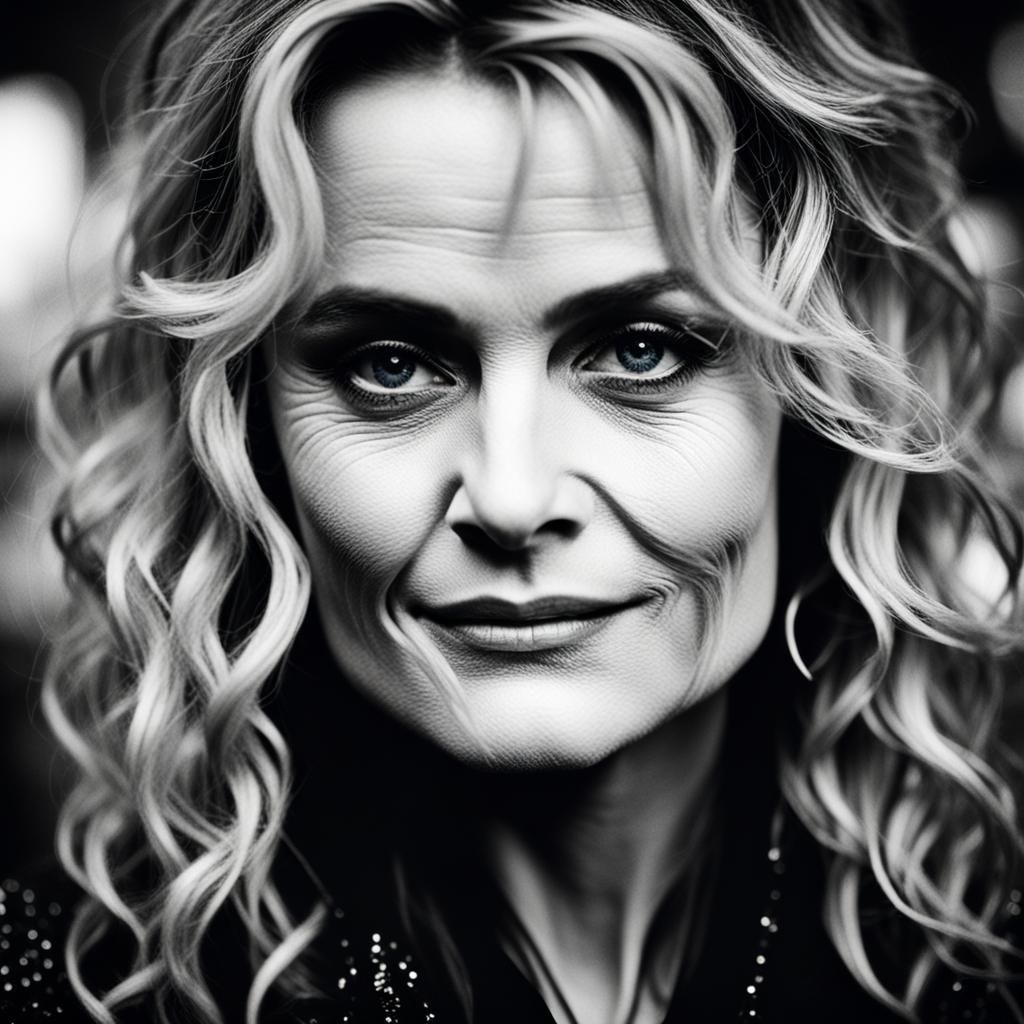 High Contrast Portrait of Blended Actresses