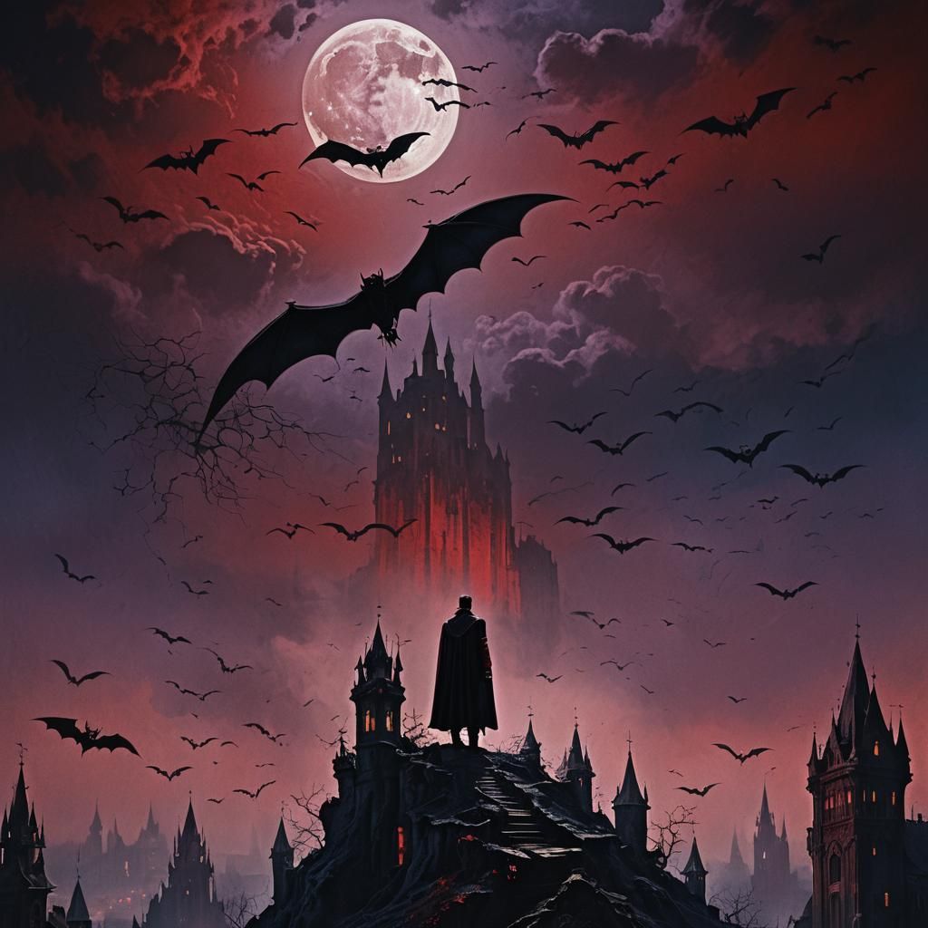 Dracula Under Full Moon: Dark Surrealism