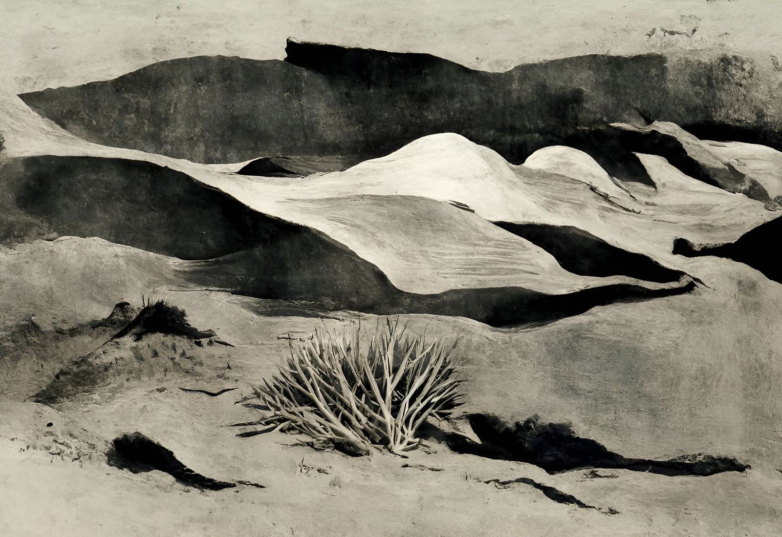 Desert Dunes in Aquatint