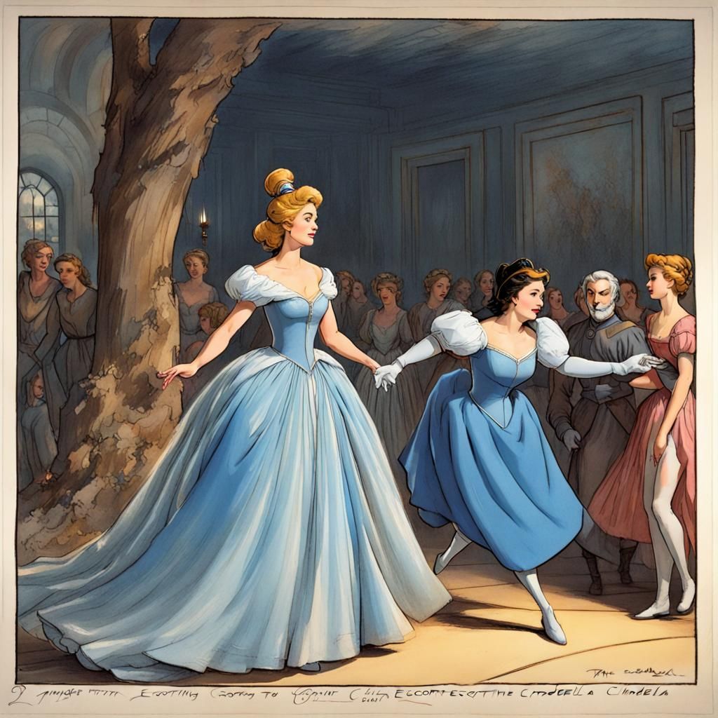 BANSHEE ESCORTING  CINDERELLA to the ball