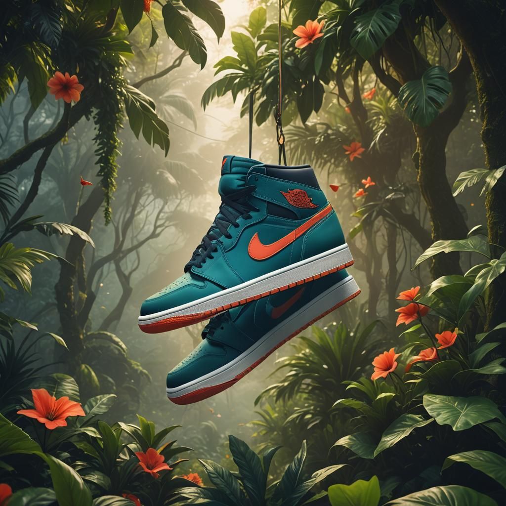 Nike Jordan 1 Hawaii Edition in Matte Painting Style