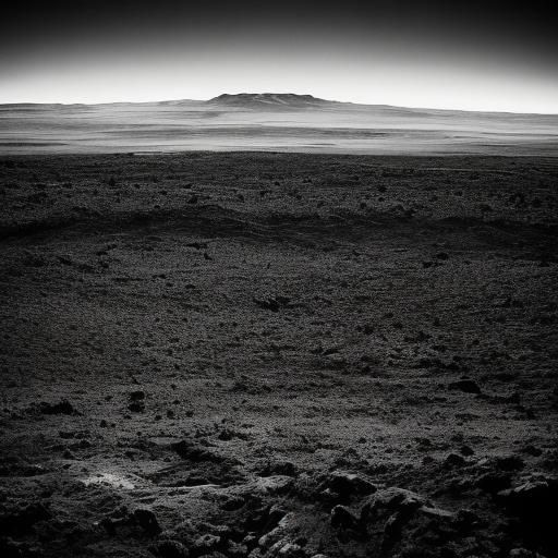 Barren Earth from Moon in Cinematic Style