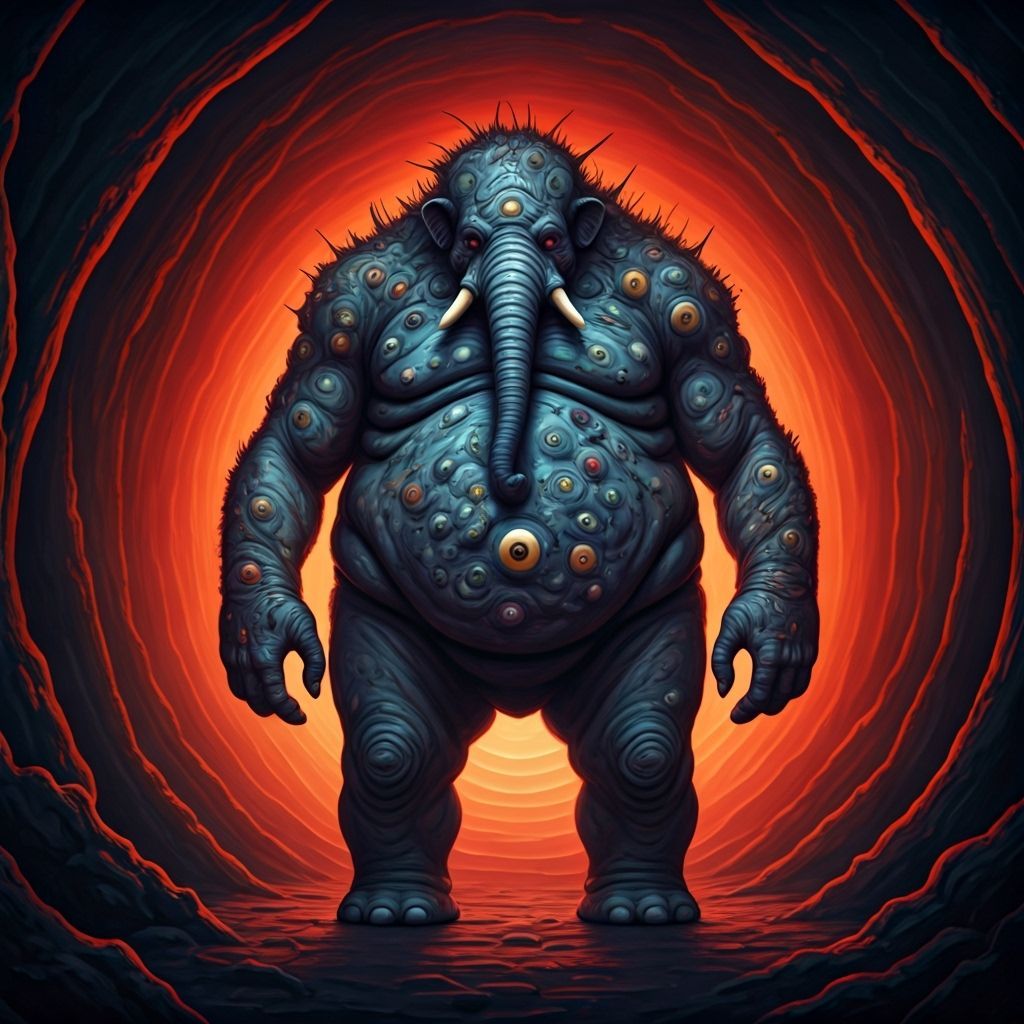 Horrifying Flesh Golem Monster at Misty Alter