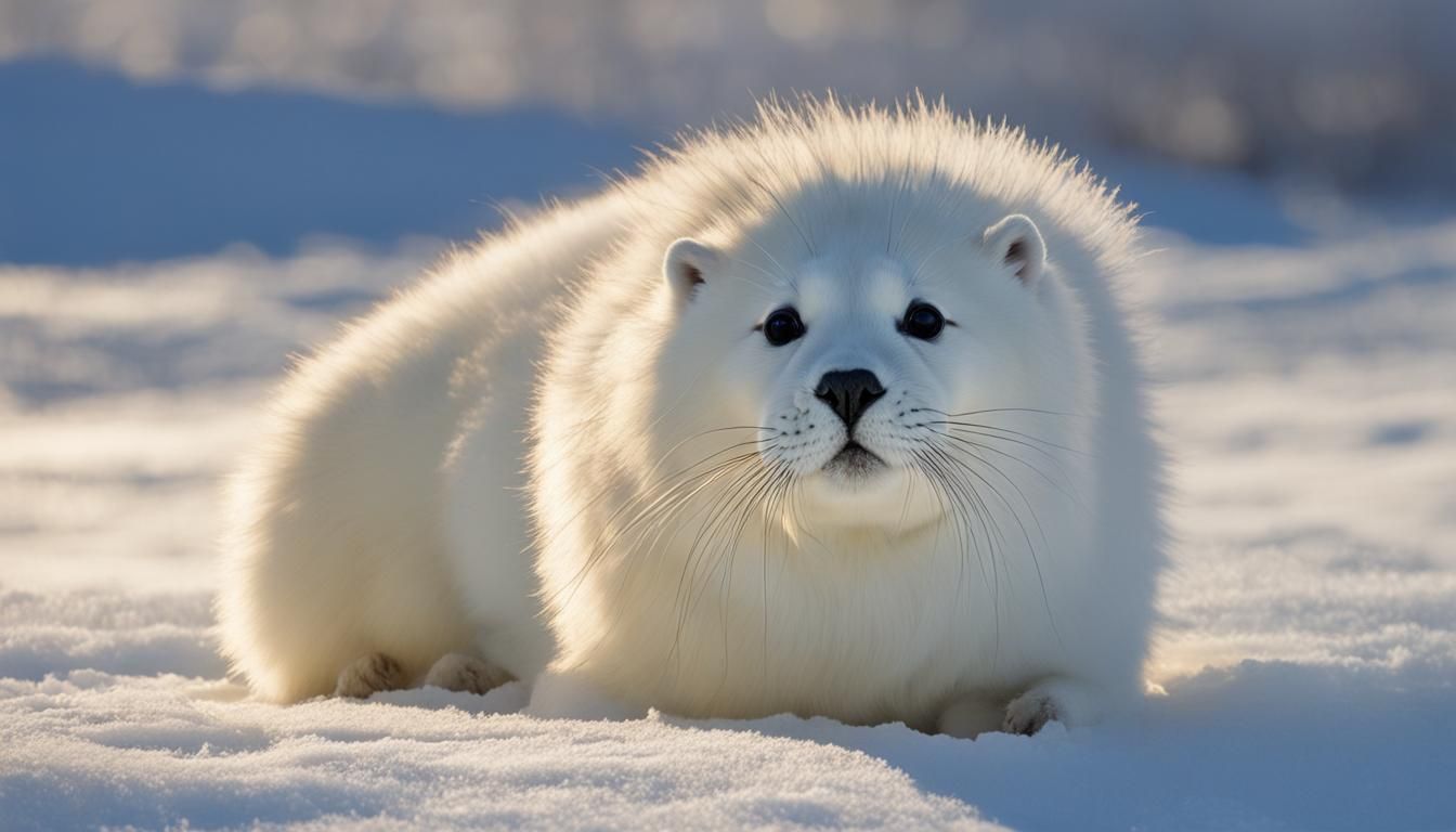 Elegant Show harp seal