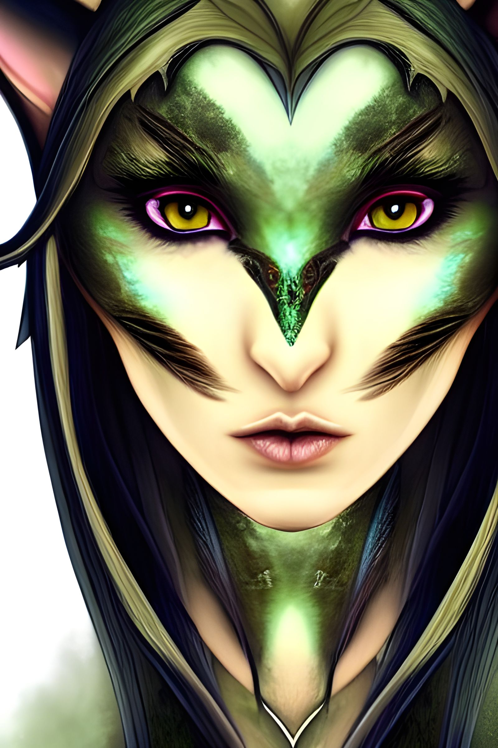 Elven Warrior Portrait: Ready for Battle