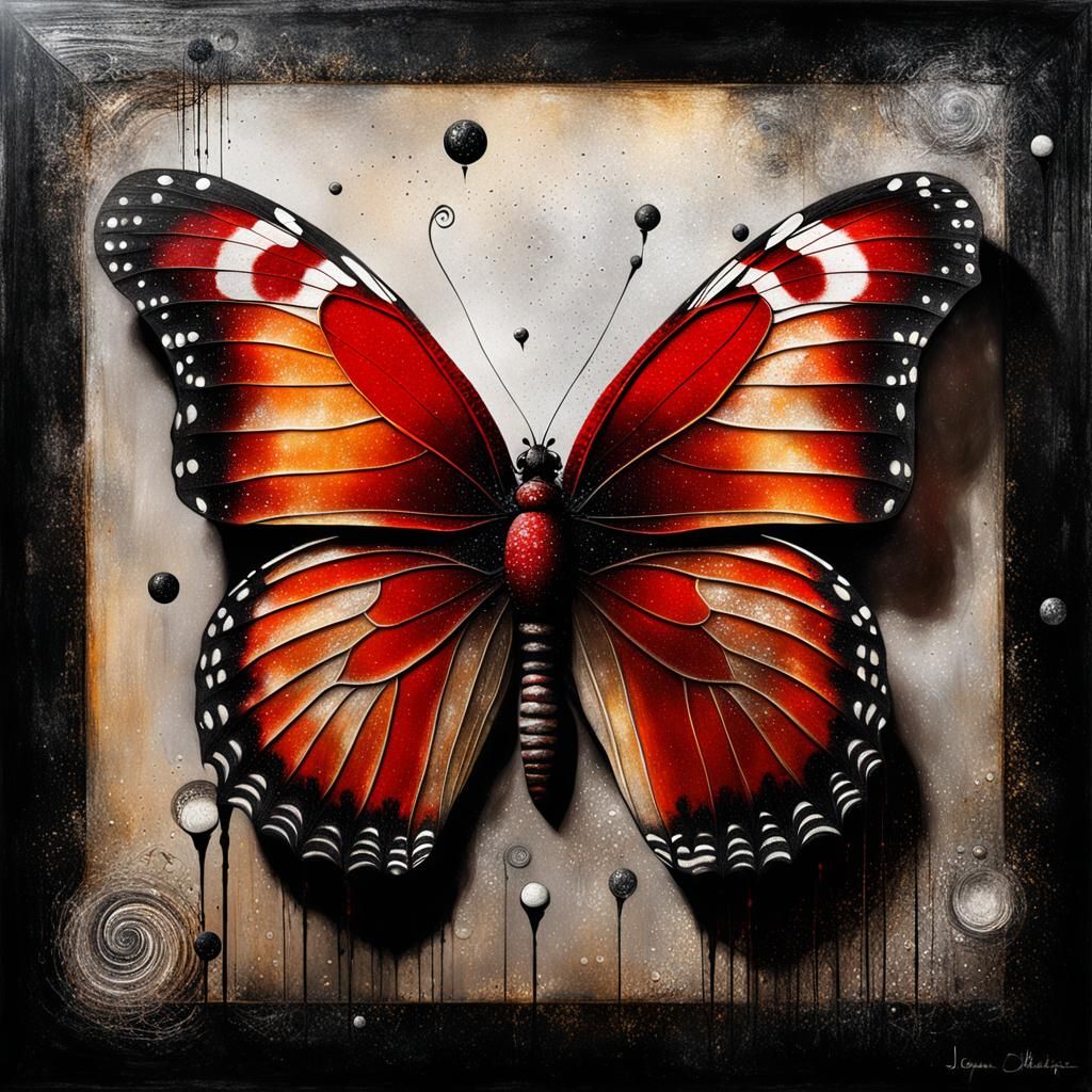 Demonic Cyborg Bear Portrait in Volcanic Hyperspace