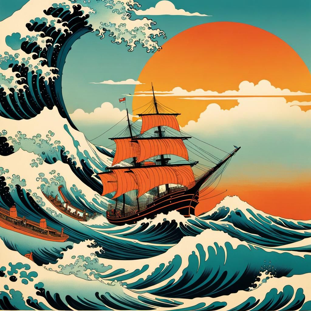 Dans le tumulte de la vague