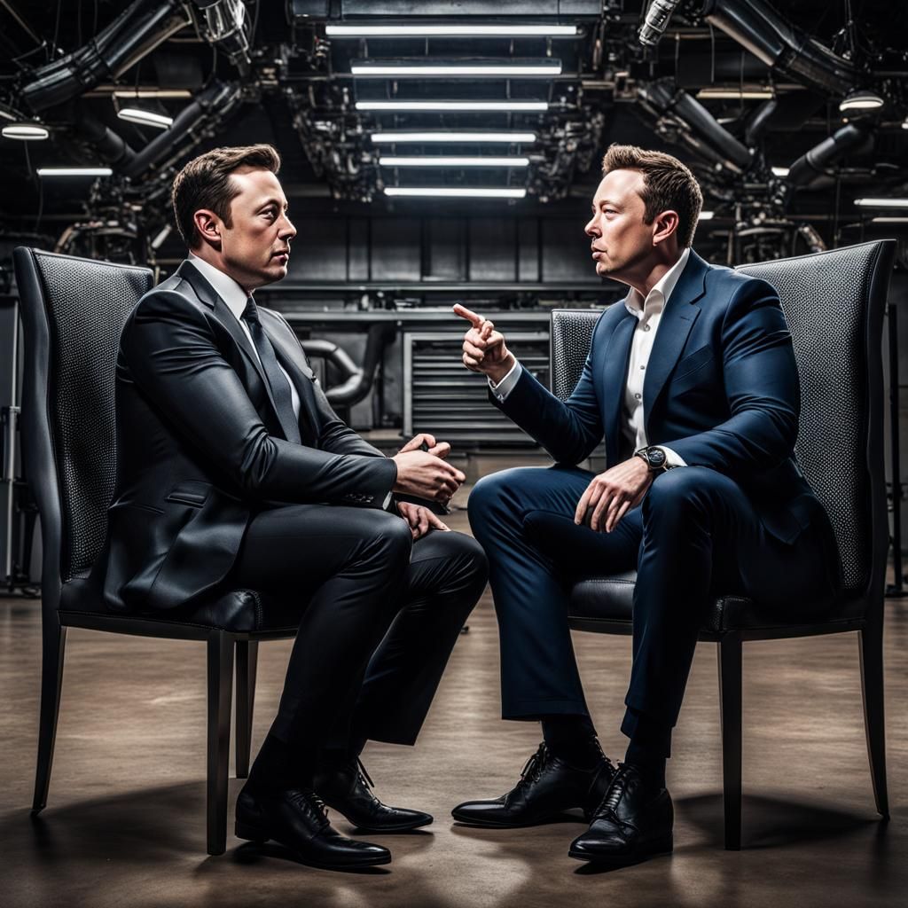 Hyperrealistic Elon Musk vs Zuckerberg Face-Off