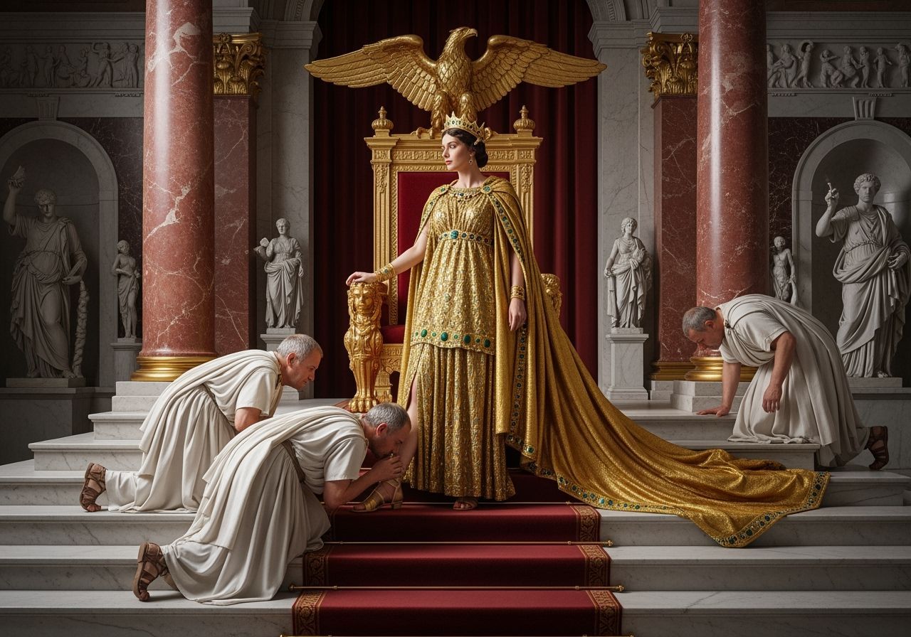 Empress Messalina on her Throne, Baroque Style