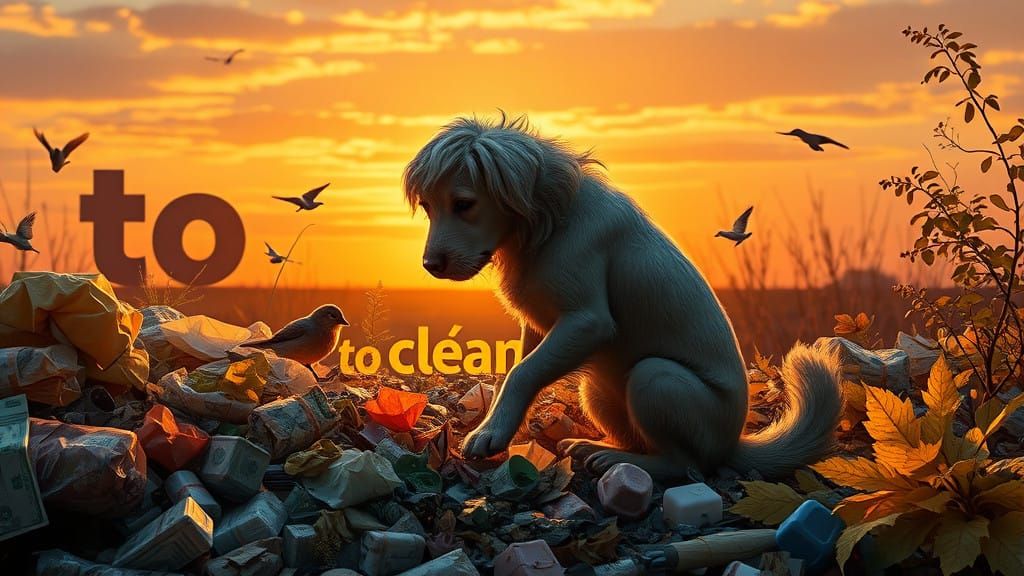 Can Humans Do More Than Trash? 3D Collage Artwork