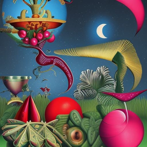 Surreal Sphinx in the Style of Renaissance Painting