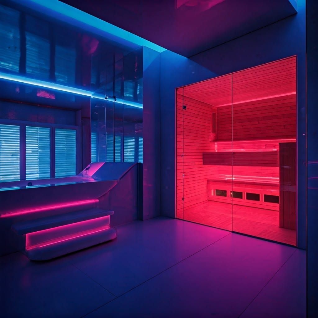 Luxury Space Age Bathroom in Modern Style