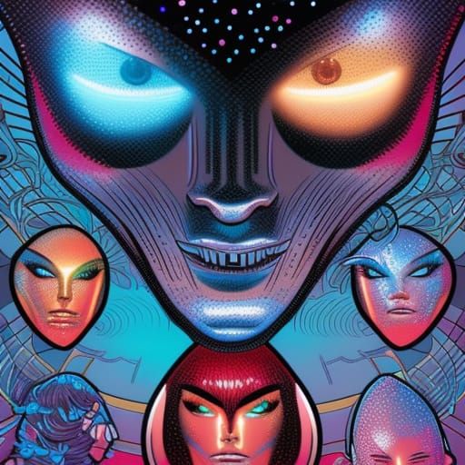 Glitter Emoji in Comic Book Art Style