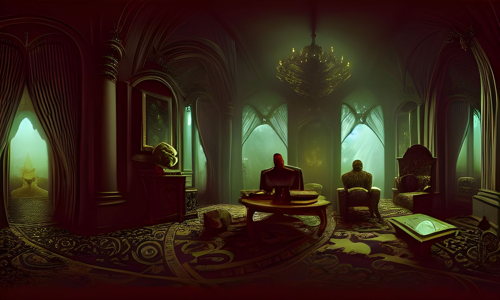 Vampire Masquerade: Elaborate and Detailed Painting