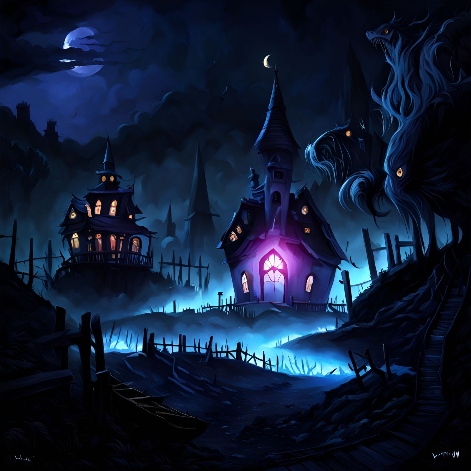 Abstract Nightmare Generated by AI