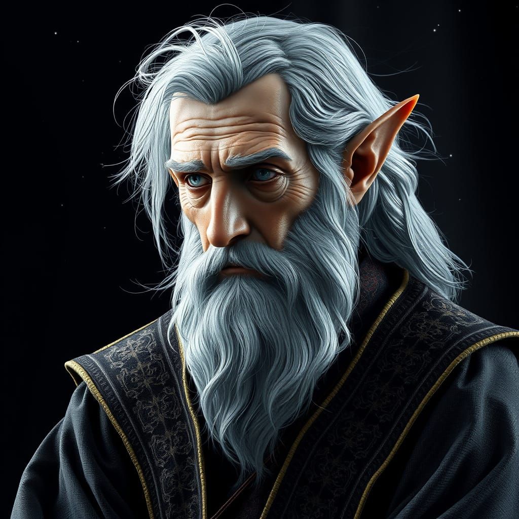 Gandalf Meets the Elf: A Fantasy Concept Art Masterpiece