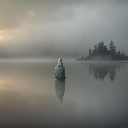 Lone Figure at Dusk, an Impressionist Masterpiece