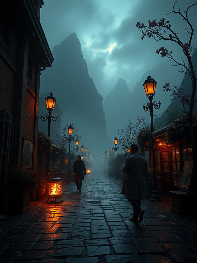 Surreal Dreamscape of Fleeting Beauty and Joy