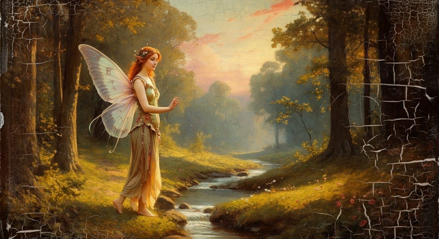 Enchanted Woodland Scene in Renaissance Style