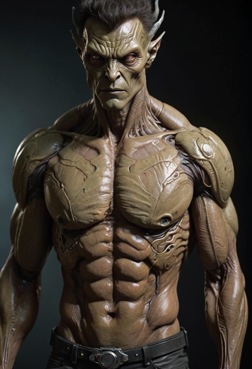 Beautiful Humanoid Alien Portrait