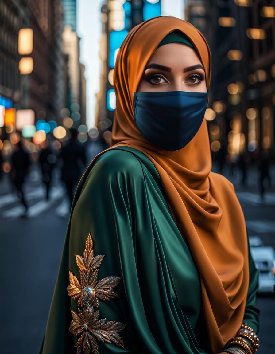 European Hijabi Girl in New York City