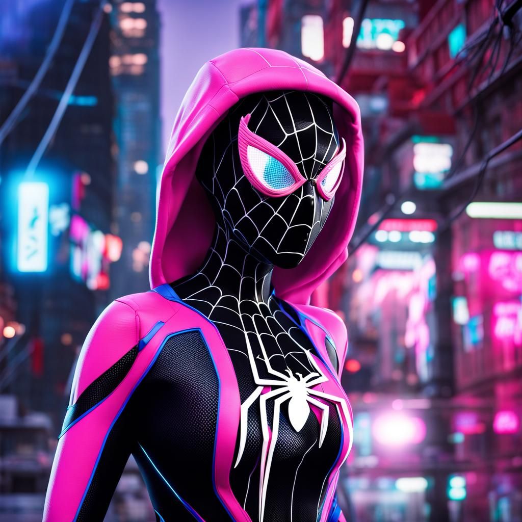 Gwen Stacy in High-Tech Spider-Verse Suit
