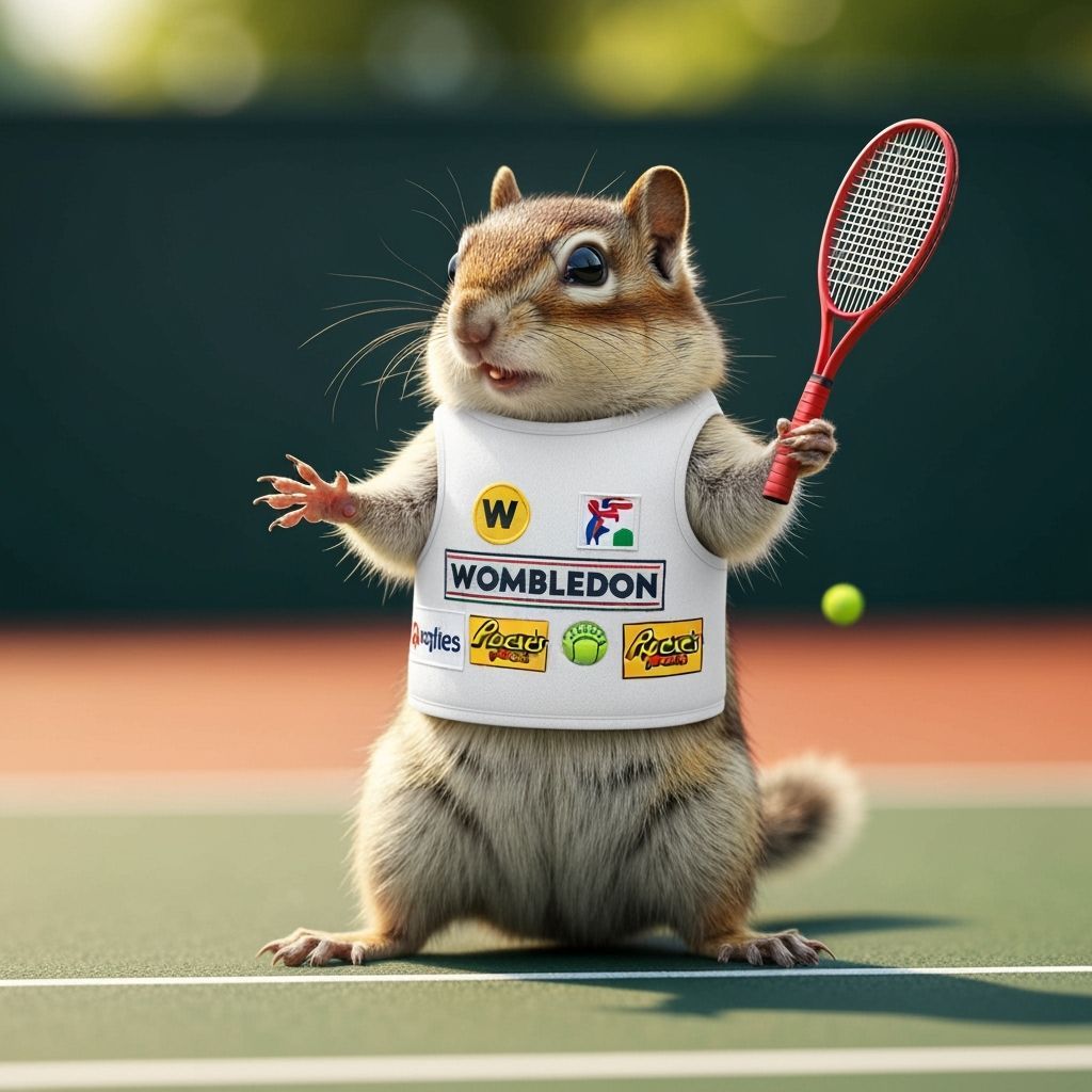 Chipmunk Tennis Pro in Wimbledon Vest