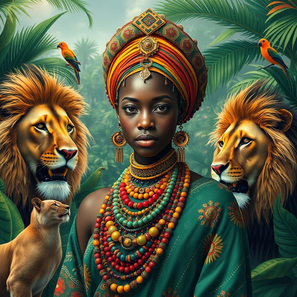 Sovereign Beauty in Traditional Splendor