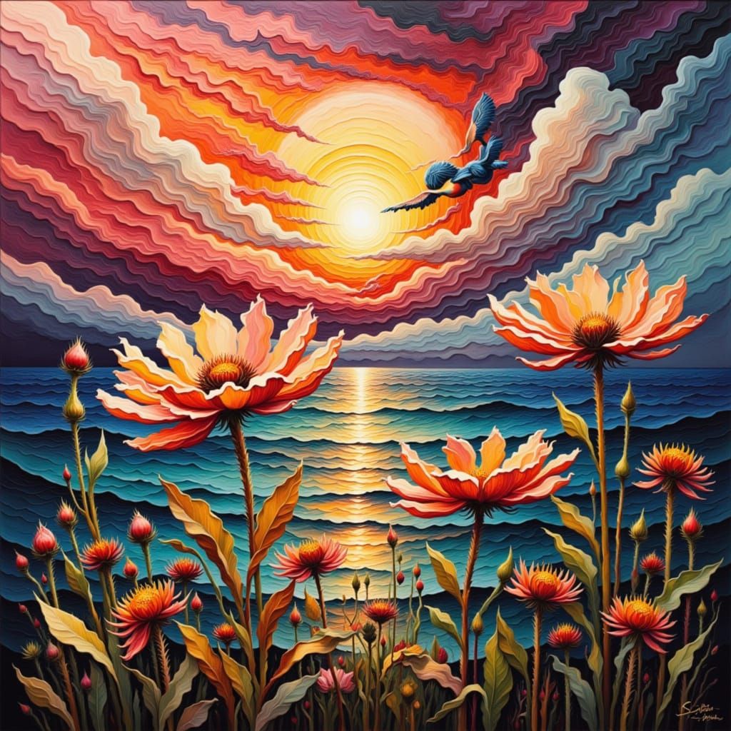 Sacred Whispy Abstract Art