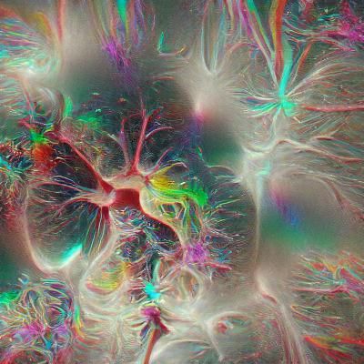 Abstract Brain Illustration: Impact of Drugs