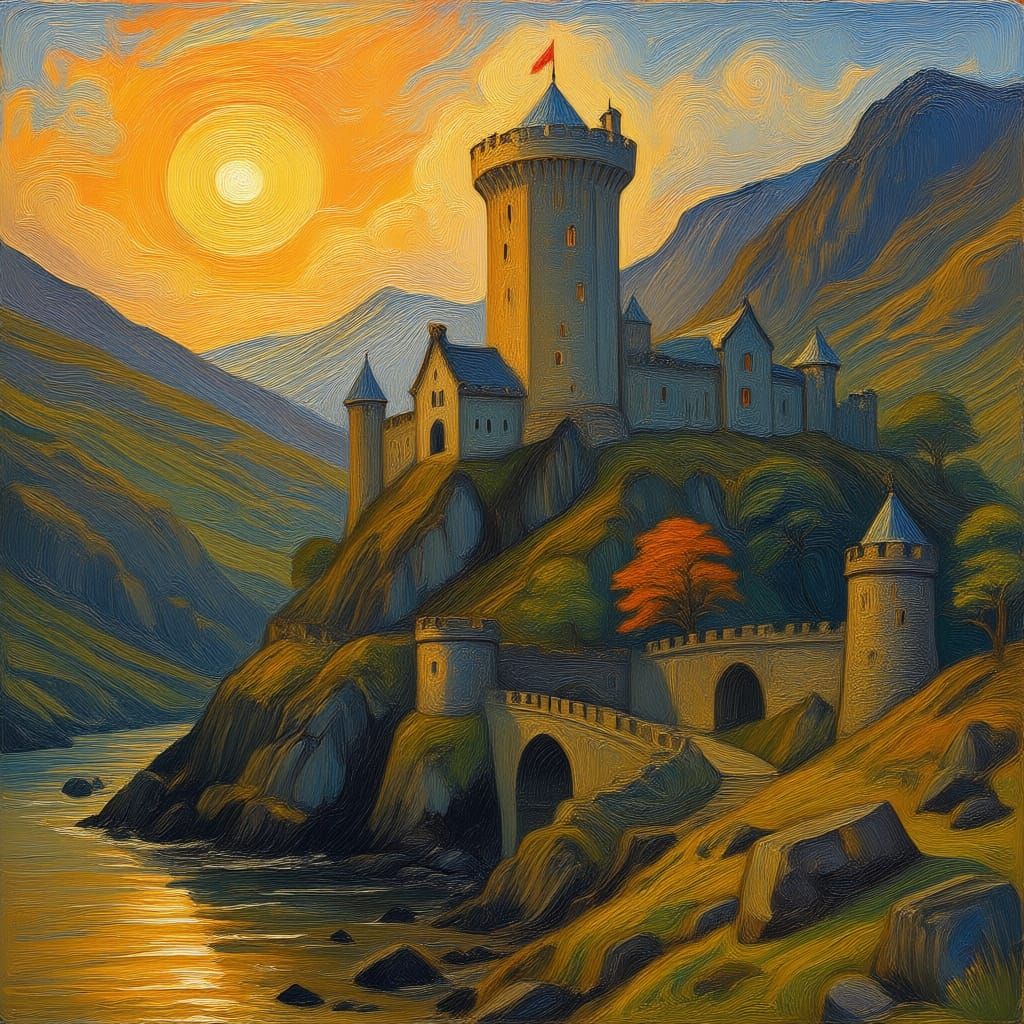 Oil Paint Style with Impasto Brushstrokes