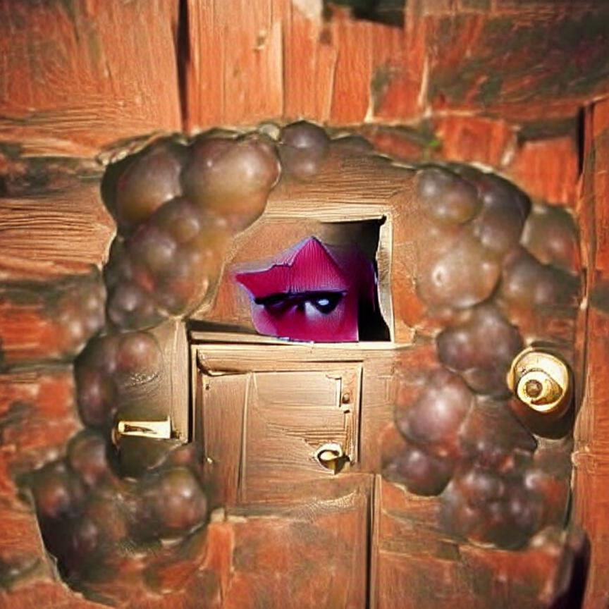 Enigmatic Cellar Door: An AI Interpretation