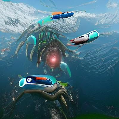 Subnautica-Inspired Alien Underwater Landscape