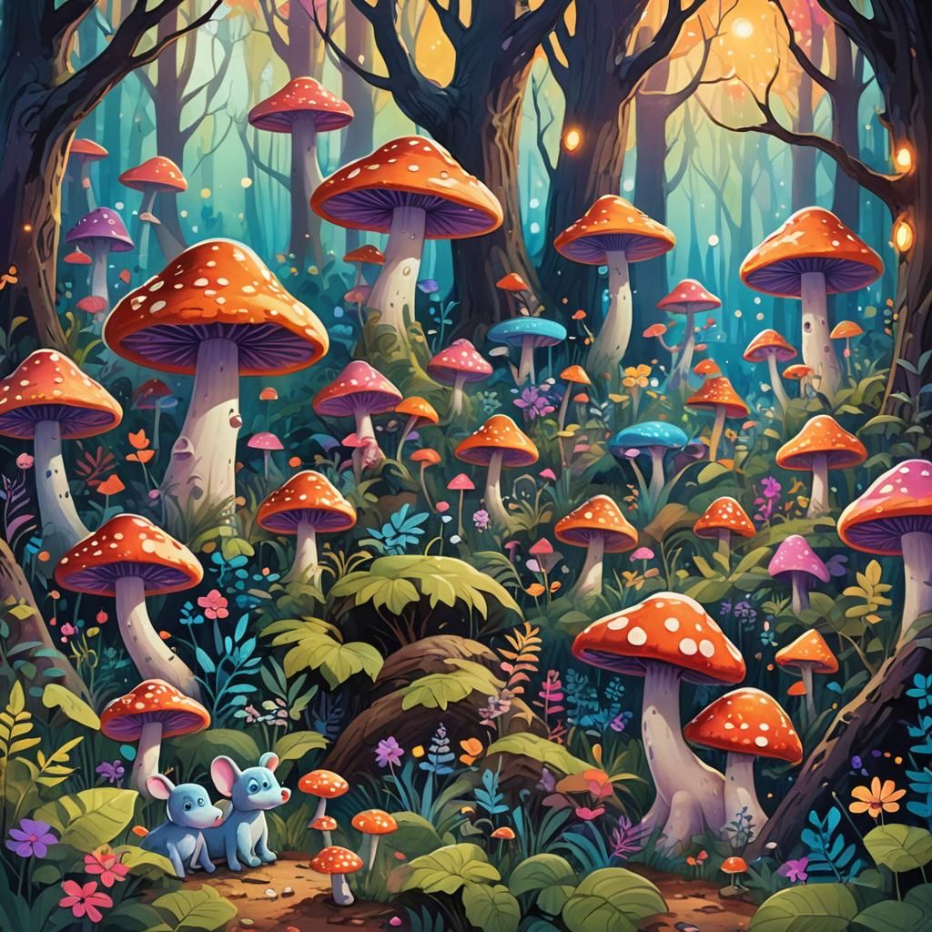 Heffalumps and Woozles Play in Magical Forest