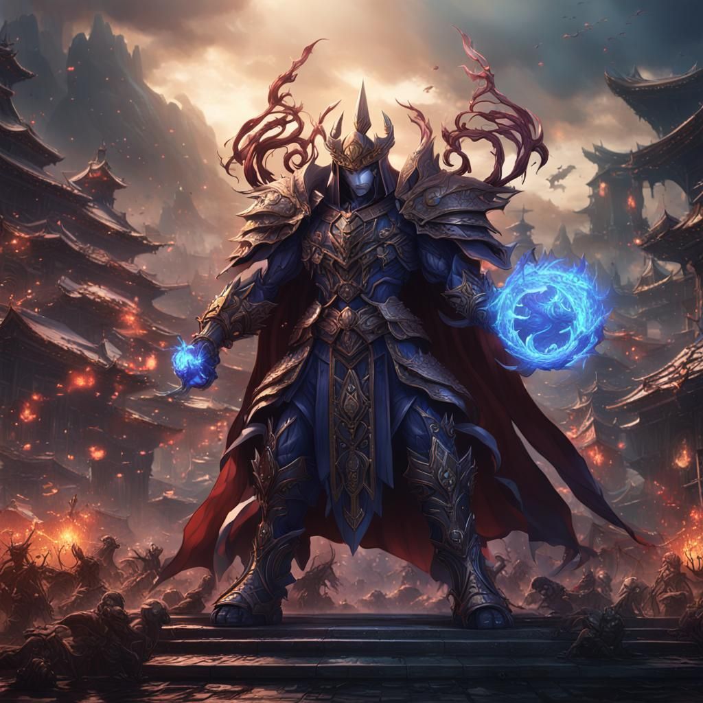 Anime Villain Maganoid: Detailed Matte Painting