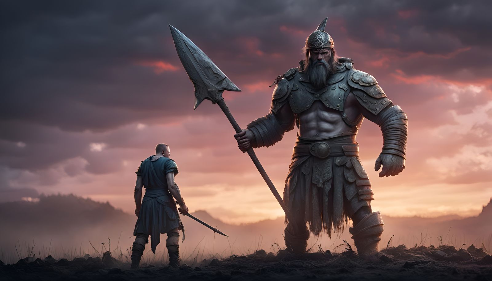 Jitte, the Giant Killer, on War-Torn Battlefield