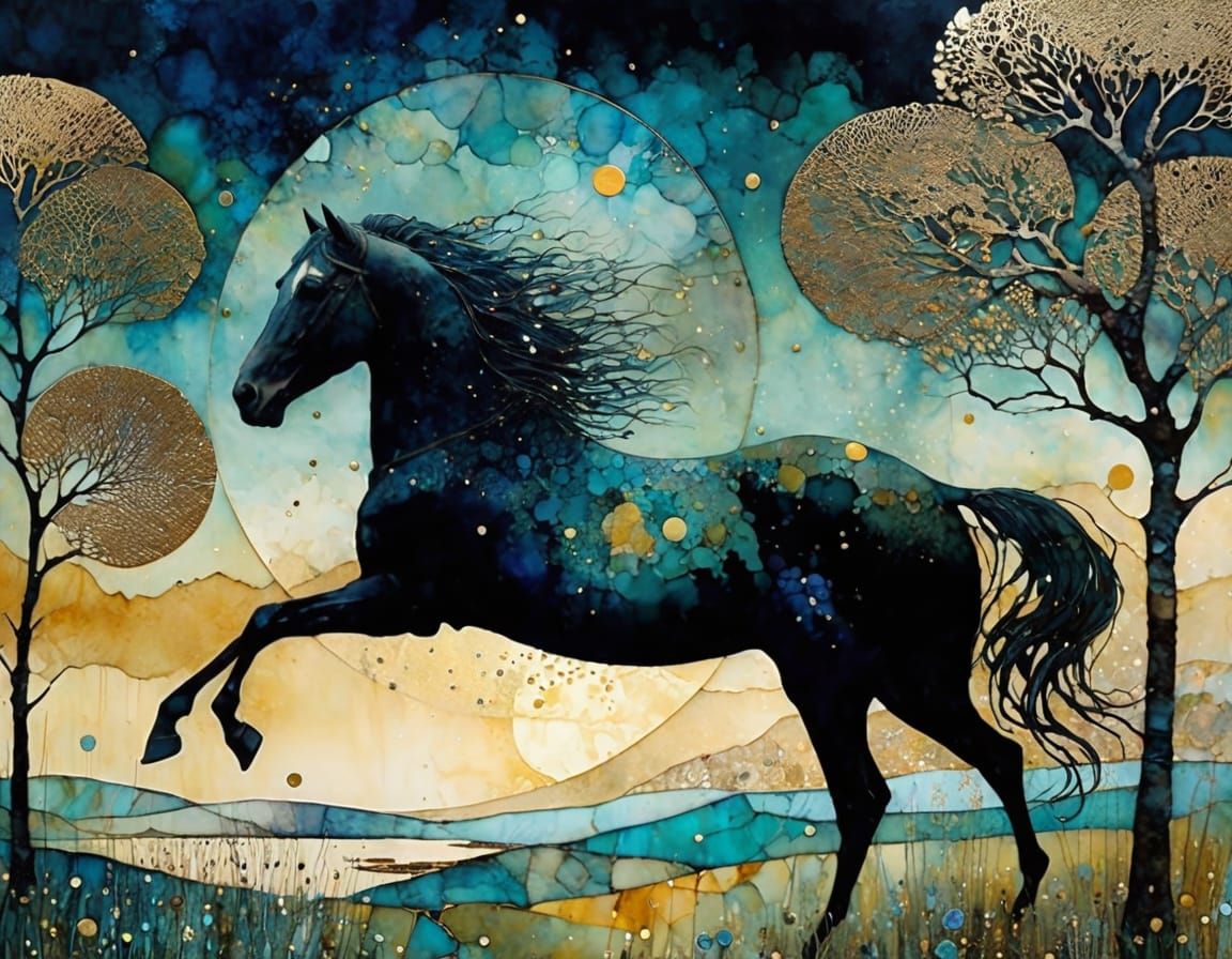 Ethereal Encaustic Masterpiece in Intricately Detailed Style