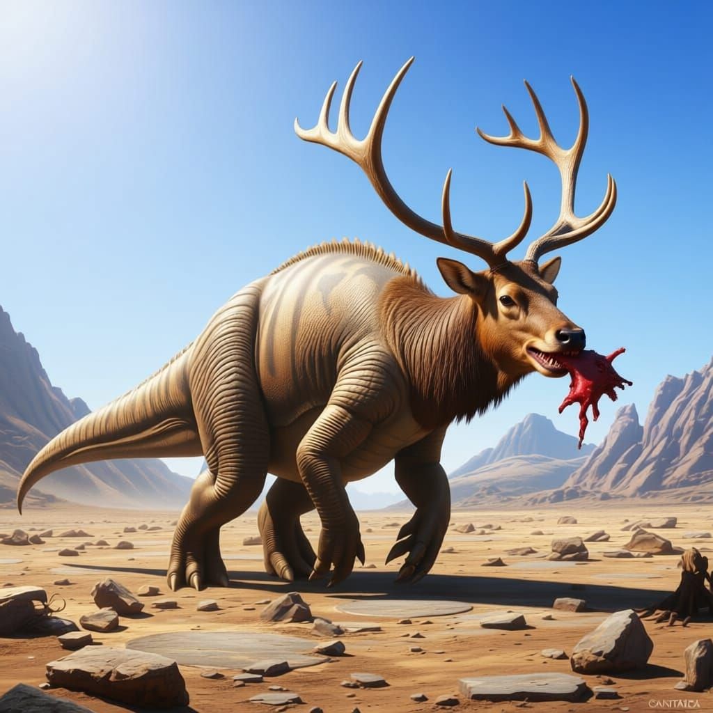 Shambling Tyrannosaurus Rex Dinosaur