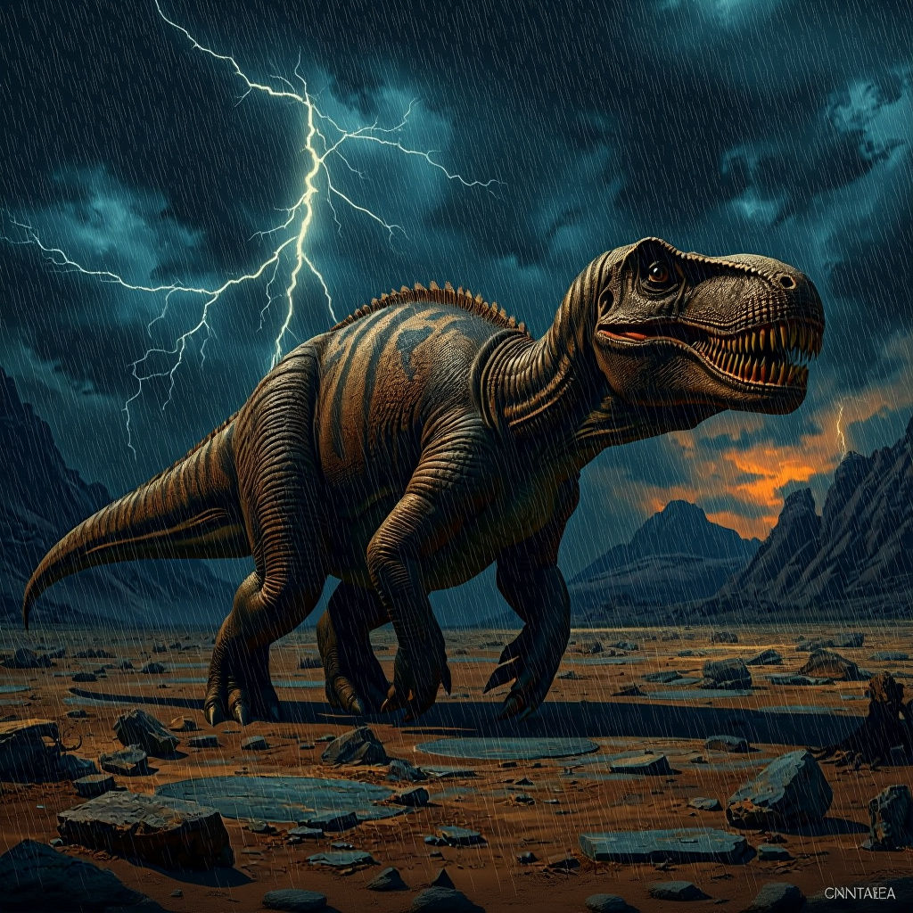 Shambling Tyrannosaurus Rex Dinosaur