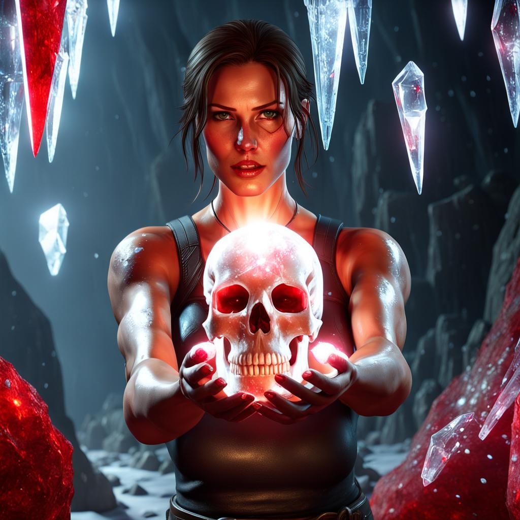 Lara Croft and the Crystal Skull in Icy Cave