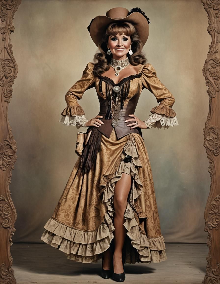 Dawn Wells as Saloon Girl: Realistic Portrait