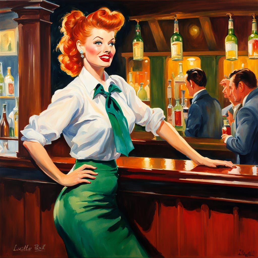 Vibrant Retro Irish Pub Scene in Impressionistic Watercolor ...