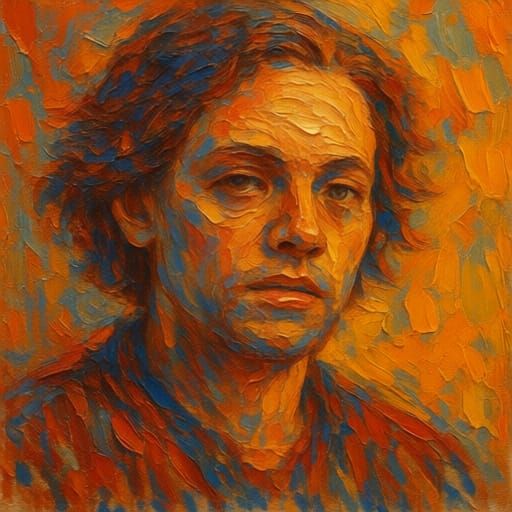 Textured Impasto Painting