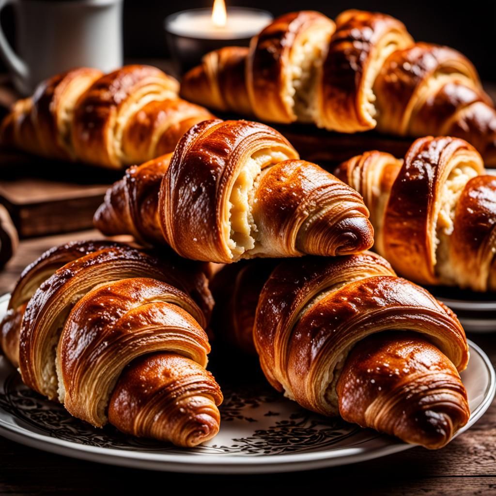 Hyperrealistic Croissants in High Definition