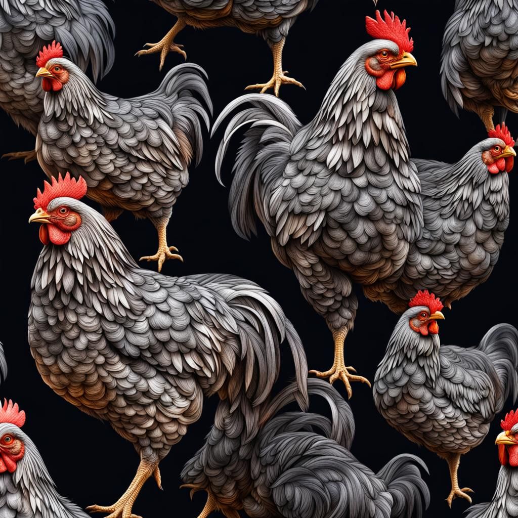 Hyperrealistic Chicken Portrait in High Definition