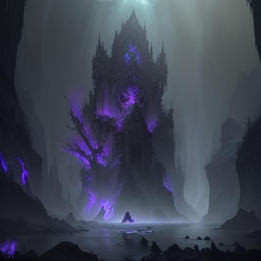 Ethereal Dark Forest Reflected in Ghost Water