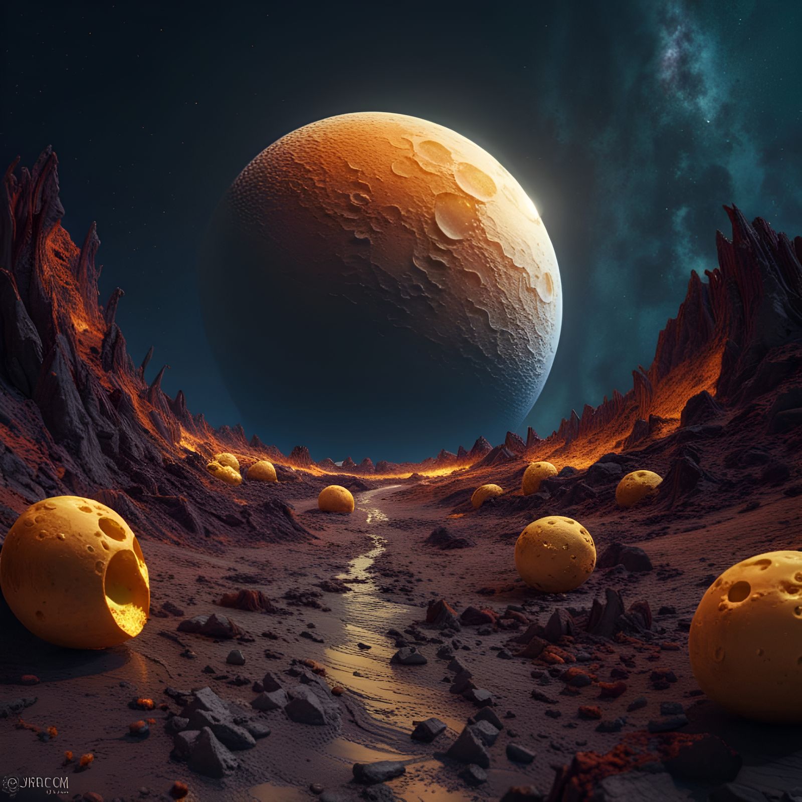 All moons are made of cheese